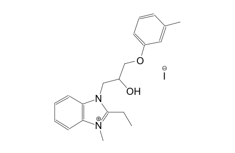 3H-benzimidazolium, 2-ethyl-3-[2-hydroxy-3-(3-methylphenoxy)propyl]-1-methyl-, iodide