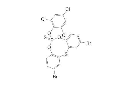 6-(2,4,6-TRICHLOROPHENOXY)-2,10-DIBROMODIBENZO-[D,G]-[1,3,6,2]-DIOXATHIAPHOSPHOCIN-6-SULFIDE