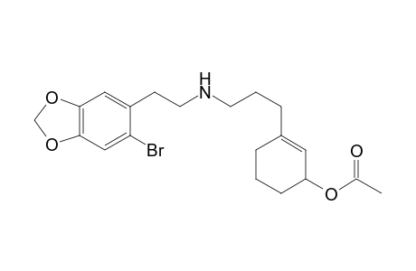 3-{3-[2-(6-Bromobenzo[1,3]dioxol-5-yl)ethylamino]propyl}cyclohex-2-enyl acetate