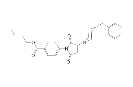 benzoic acid, 4-[2,5-dioxo-3-[4-(phenylmethyl)-1-piperidinyl]-1-pyrrolidinyl]-, butyl ester