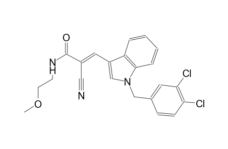 (2E)-2-cyano-3-[1-(3,4-dichlorobenzyl)-1H-indol-3-yl]-N-(2-methoxyethyl)-2-propenamide