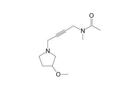 Acetamide, N-methyl-N-[4-[3-(hydroxymethyl)pyrrolidinyl]-2-butynyl]-