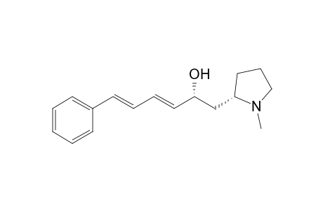 2-Pyrrolidineethanol, 1-methyl-.alpha.-(4-phenyl-1,3-butadienyl)-, [R*,S*-(E,E)]-(+)-