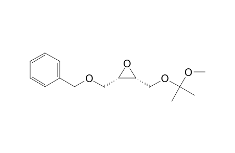 Oxirane, 2-[(1-methoxy-1-methylethoxy)methyl]-3-[(phenylmethoxy)methyl]-, (2R-trans)-