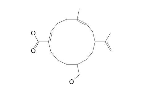 (1R*,3E,7Z,12R*)-20-HYDROXY-CEMBRA-3,7,15-TRIEN-19-OIC-ACID