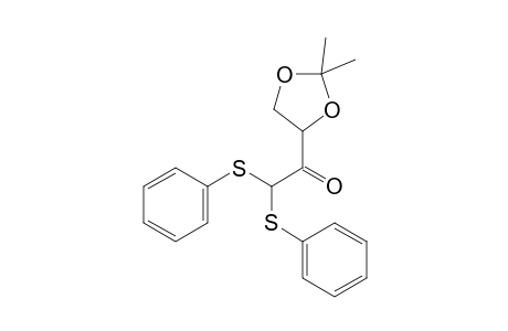 1-(2,2-dimethyl-1,3-dioxolan-4-yl)-2,2-bis(phenylsulfanyl)ethanone