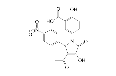 5-[3-acetyl-4-hydroxy-2-(4-nitrophenyl)-5-oxo-2H-pyrrol-1-yl]-2-hydroxy-benzoic acid