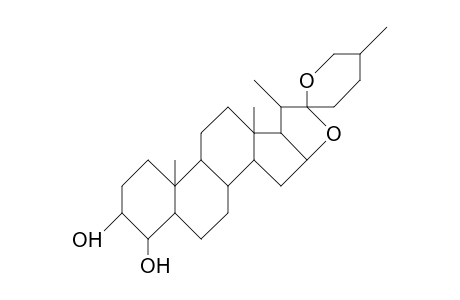 (25R)-5a-Spirostane-3a,4b-diol