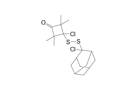3-Chloranyl-3-[(2-chloranyl-2-adamantyl)disulfanyl]-2,2,4,4-tetramethyl-cyclobutan-1-one