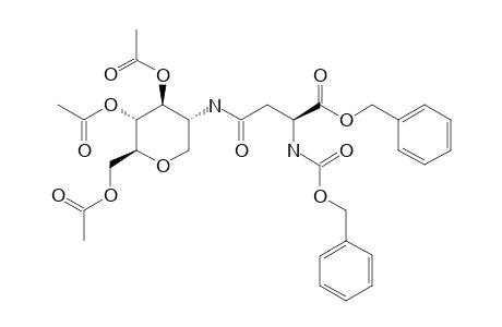 N-BENZYL-OXYCARBONYL-N-[3,4,6-TRI-O-ACETYL-1,5-ANHYDRO-2-DEOXY-GLUCITOL-2]-2-ASPARAGINE-BENZYLESTER
