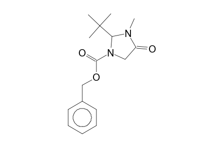 Benzyl 2-tert-butyl-3-methyl-4-oxo-1-imidazolidinecarboxylate