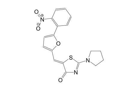 (5Z)-5-{[5-(2-nitrophenyl)-2-furyl]methylene}-2-(1-pyrrolidinyl)-1,3-thiazol-4(5H)-one