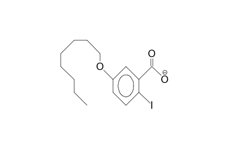 2-Iodo-5-octyloxy-benzoic acid, anion