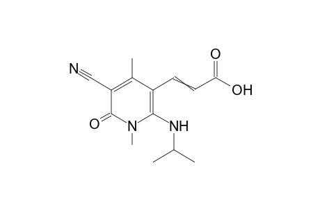 3-(3-Cyano-1,4-dimethyl-2-oxo-6-iso-propylamino-1(2H)-pyridine-5-yl)-acrylic acid