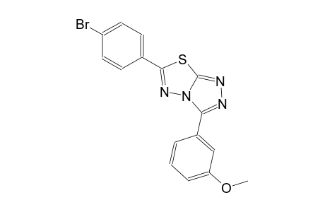 6-(4-bromophenyl)-3-(3-methoxyphenyl)[1,2,4]triazolo[3,4-b][1,3,4]thiadiazole