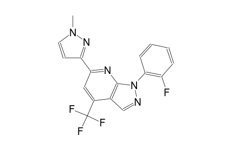 1H-pyrazolo[3,4-b]pyridine, 1-(2-fluorophenyl)-6-(1-methyl-1H-pyrazol-3-yl)-4-(trifluoromethyl)-