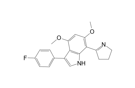 2-[3'-(4-Fluorophenyl)-4',6'-dimethoxyindol-7'-yl)-1-pyrroline