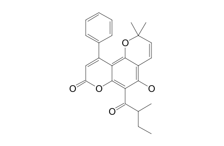 5-HYDROXY-2,2-DIMETHYL-6-(2-METHYLBUTANOYL)-10-PHENYL-2H-PYRANO-[2,3-F]-CHROMEN-8-ONE