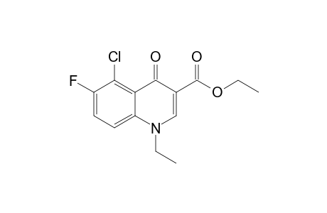 6-CHLORO-7-FLUORO-1,4-DIHYDRO-1-ETHYL-4-OXOQUINOLINE-3-CARBOXYLIC-ACID-ETHYLESTER