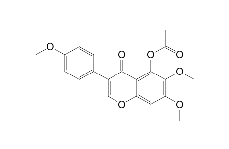 5-ACETOXY-6,7-DIMETHOXY-3-(4'-METHOXYPHENYL)-4H-1-BENZOPYRAN-4-ONE