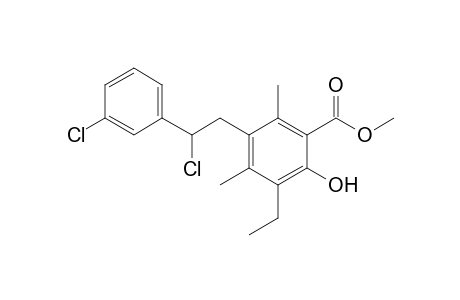Methyl 5-[2-Chloro-2-(3-chlorophenyl)ethyl]-3-ethyl-4,6-dimethylsalicylate