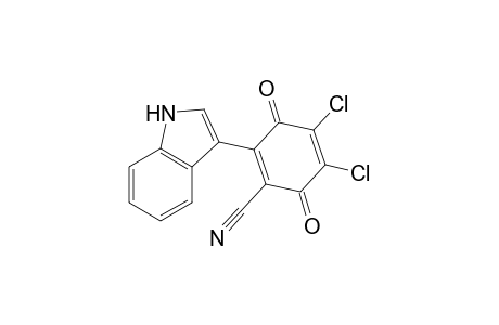 1,4-Cyclohexadiene-1-carbonitrile, 4,5-dichloro-2-(1H-indol-3-yl)-3,6-dioxo-