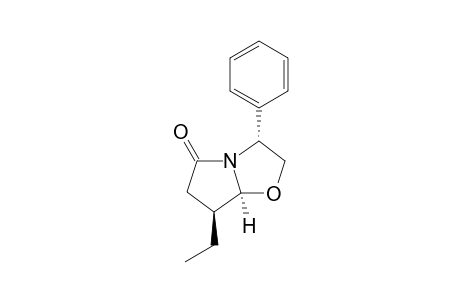 (3R,7S,7aS)-7-Ethyl-5-oxo-3-phenyl-2,3,5,6,7,7a-hexahydropyrrolo[2,1-b]oxazole