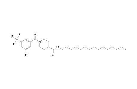 Isonipecotic acid, N-(3-fluoro-5-trifluoromethylbenzoyl)-, pentadecyl ester