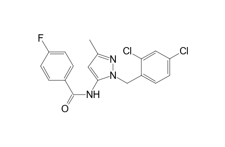 Benzamide, N-[1-[(2,4-dichlorophenyl)methyl]-3-methyl-1H-pyrazol-5-yl]-4-fluoro-