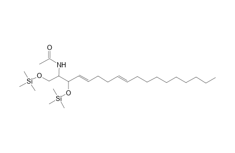 Acetamide, N-[2-[(trimethylsilyl)oxy]-1-[[(trimethylsilyl)oxy]methyl]-3,7-heptadecadienyl]-