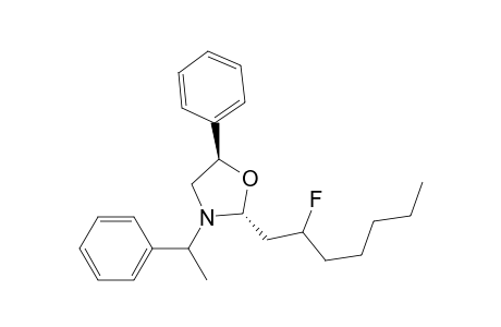 5(R)-Phenyl-3(R)-(1-phenylethyl)-2-fluoroheptyl-1,3-oxazolidine