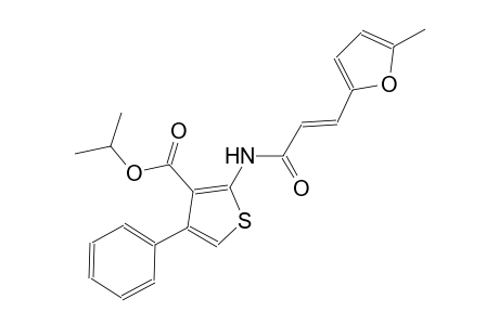 isopropyl 2-{[(2E)-3-(5-methyl-2-furyl)-2-propenoyl]amino}-4-phenyl-3-thiophenecarboxylate