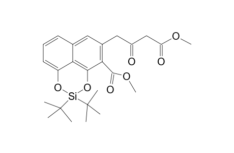 2,2-Di-tert-butyl-5-(3-methoxycarbonyl-2-oxo-propyl)-1,3-dioxa-2-sila-phenalene-4-carboxylic acid methyl ester