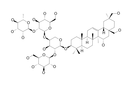 ARDISIMAMILLOSIDE-D;3-O-[ALPHA-L-RHAMNOPYRANOSYL-(1->2)-BETA-D-GLUCOPYRANOSYL-(1->4)-[BETA-D-GLUCOPYRANOSYL-(1->2)]-ALPHA-L-ARABINOPYRANOSYL]-3-BET