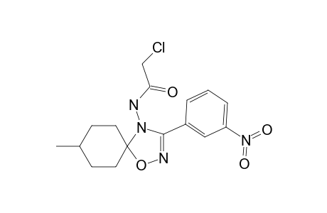 2-chloro-N-[8-methyl-3-(3-nitrophenyl)-1-oxa-2,4-diazaspiro[4.5]dec-2-en-4-yl]acetamide