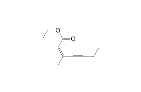 Ethyl (Z)-3-methylhept-2-en-4-ynoate