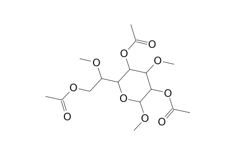 Methyl 2,4,7-tri-O-acetyl-3,6-di-O-methylheptopyranoside