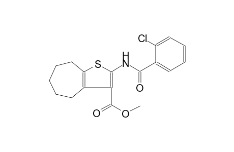 4H-cyclohepta[b]thiophene-3-carboxylic acid, 2-[(2-chlorobenzoyl)amino]-5,6,7,8-tetrahydro-, methyl ester