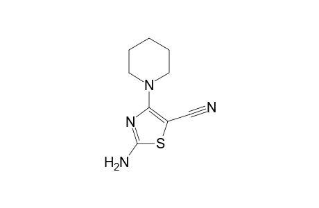 5-Thiazolecarbonitrile, 2-amino-4-(1-piperidinyl)-
