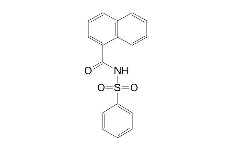 1-Naphthalenecarboxamide, N-(phenylsulfonyl)-