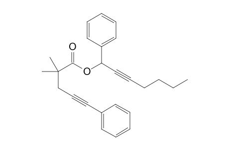 2,2-Dimethyl-5-phenylpent-4-ynoic acid 1-phenylhept-2-ynyl ester
