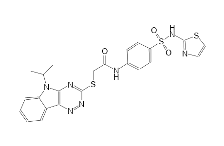 acetamide, 2-[[5-(1-methylethyl)-5H-[1,2,4]triazino[5,6-b]indol-3-yl]thio]-N-[4-[(2-thiazolylamino)sulfonyl]phenyl]-