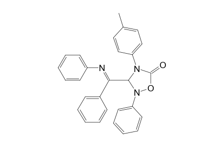 1,2,4-Oxadiazolidin-5-one, 4-(4-methylphenyl)-2-phenyl-3-[phenyl(phenylimino)methyl]-