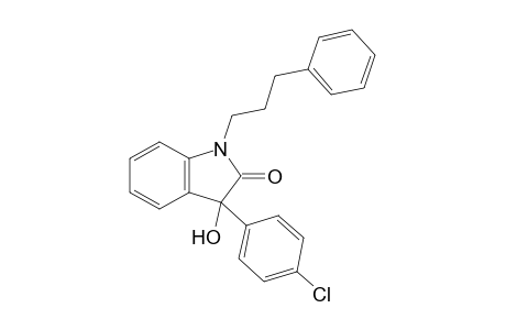 3-(4-Chlorophenyl)-3-hydroxy-1-(3-phenylpropyl)indolin-2-one