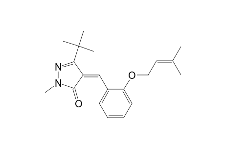 5-tert-Butyl-2,4-dihydro-2-methyl-4-[[2-[(3-methyl-2-butenyl)oxy]phenyl]methylene]-3H-pyrazol-3-one