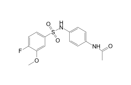 Acetamide, N-[4-[[(4-fluoro-3-methoxyphenyl)sulfonyl]amino]phenyl]-
