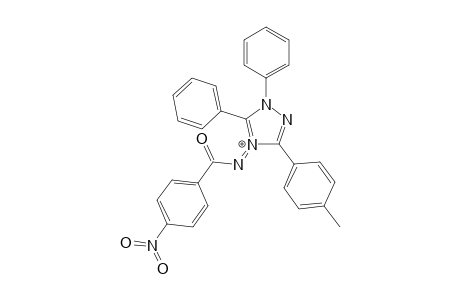 1,5-Diphenyl-3-(4'-methylphenyl)-4-(4'-nitrobenzoyl)imino-1H-1,2,4-triazolium salt