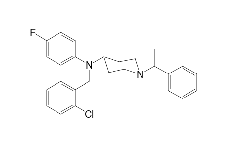 N-(2-Chlorobenzyl)-N-4-fluorophenyl-1-(1-phenylethyl)piperidin-4-amine