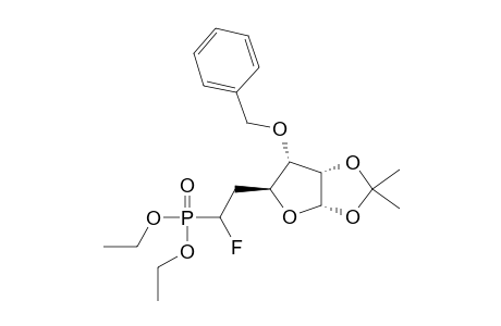 3-O-BENZYL-5-DEOXY-5-DIETHYL-(1'-FLUORO)-PHOSPHONOMETHYL-1,2-O-ISOPROPYLIDENE-ALPHA-D-RIBOFURANOSIDE;FIRST-ELUTING-DIASTEREOMER