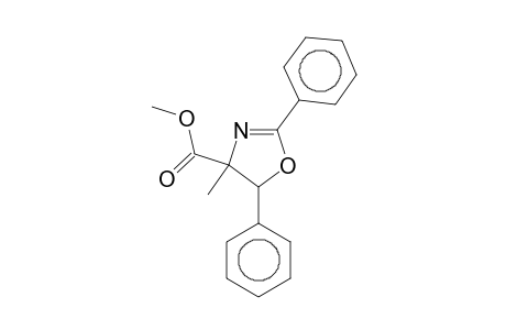4-Methyl-2,5-diphenyl-4,5-dihydrooxazole-4-carboxylic acid, methyl ester